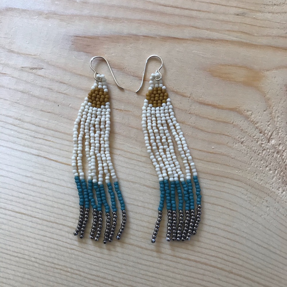 Handmade Beaded Sun Earrings